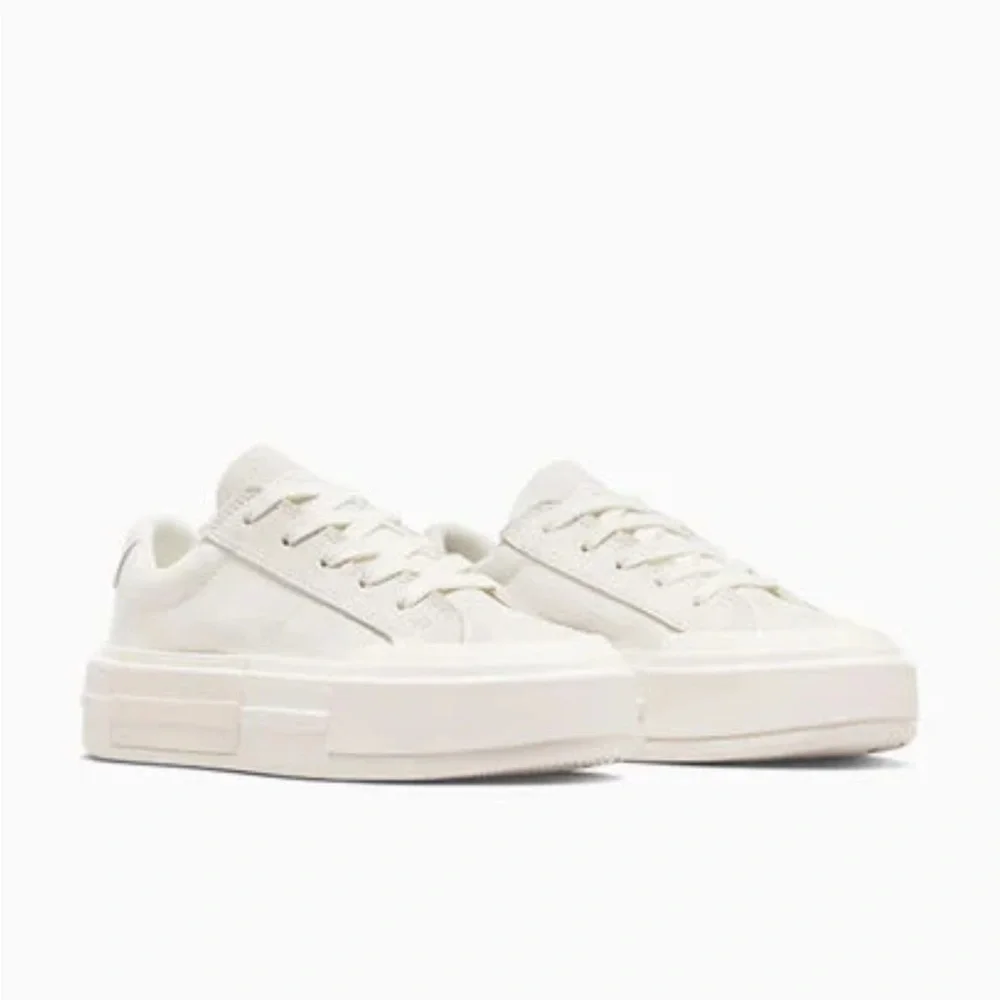Converse Cream Platform Sneakers with Chunky Sole